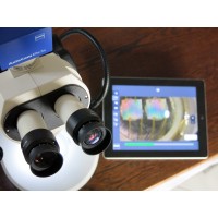 Stemi 2000-C С камерой, MikstaLED настольным штативом и Ipad