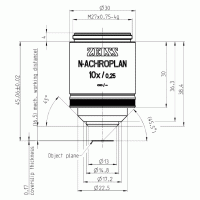 Объектив N-Achroplan 10x/0,25 M27
