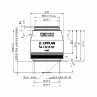 Объектив EC Epiplan 5х/0,13 HD M27 (a=11,8 мм)
